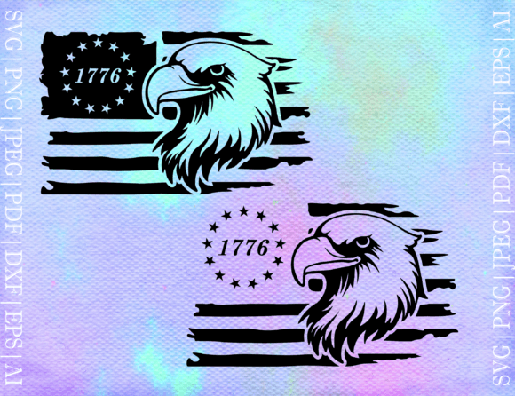 1776 Eagle Flag SVG for Crafts and Graphics