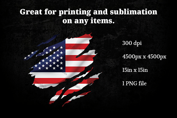 America Ripped Flag PNG: Graphics for Crafts and Creative Design