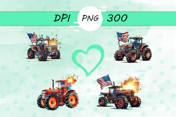 American Flag with Tractor Sticker: Graphics & Crafts