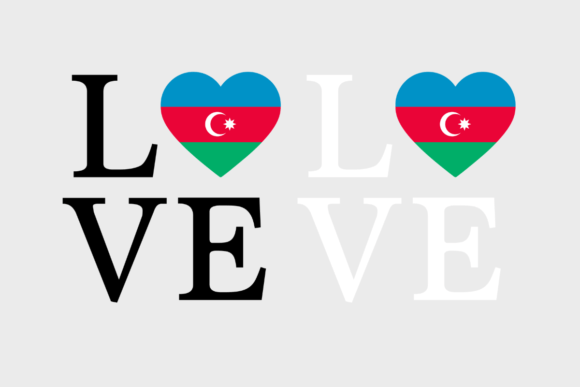 Azerbaijan Flag SVG for Crafts and Graphics