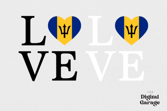 Barbados Flag Graphics for Crafts and Blogs