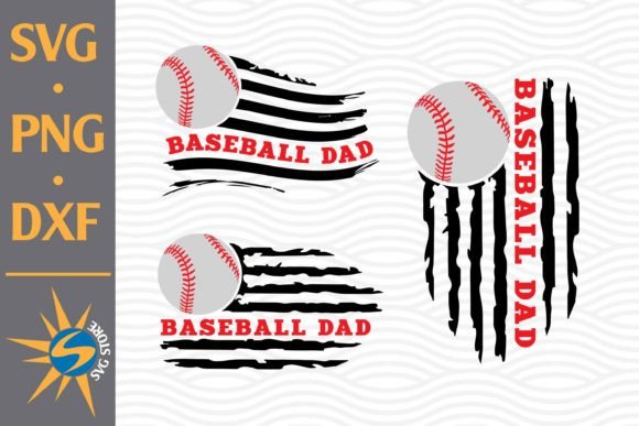 Baseball Dad US Flag