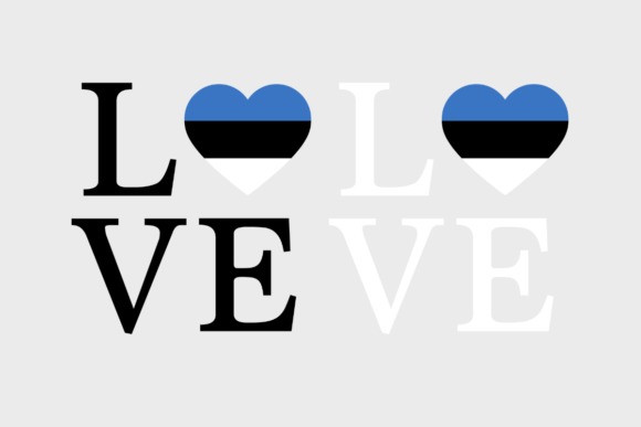 Estonia Flag Graphics for Crafts & Commerce