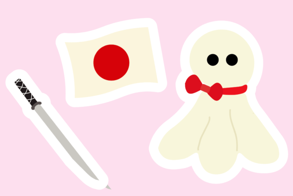 Flag Unique Item Japan Icon Stickers Graphics and Crafts