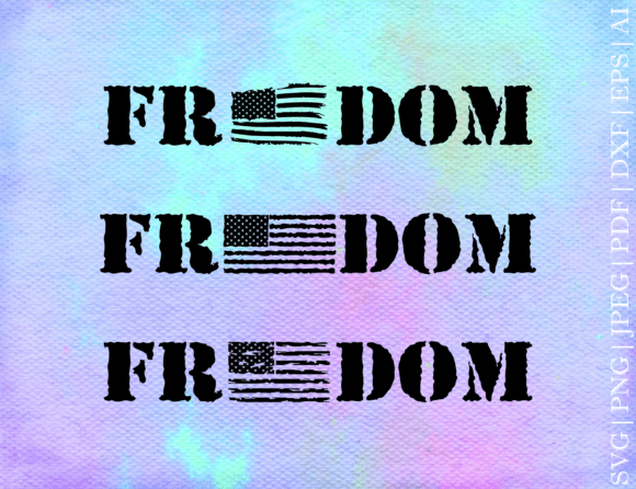 Freedom Flag SVG for Crafts and Graphics