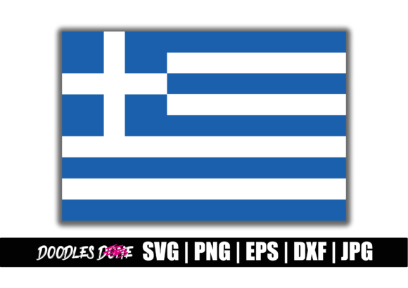 Greece Flag SVG: Graphics & Crafts for Branding