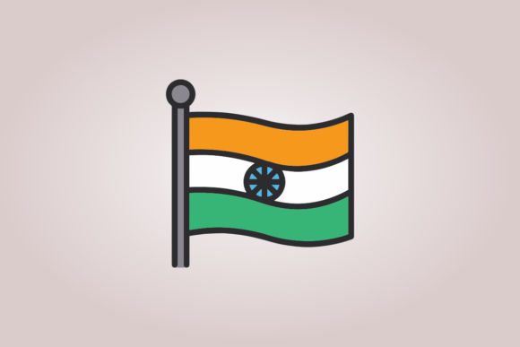 India-flag: Graphics and Crafts in One Design