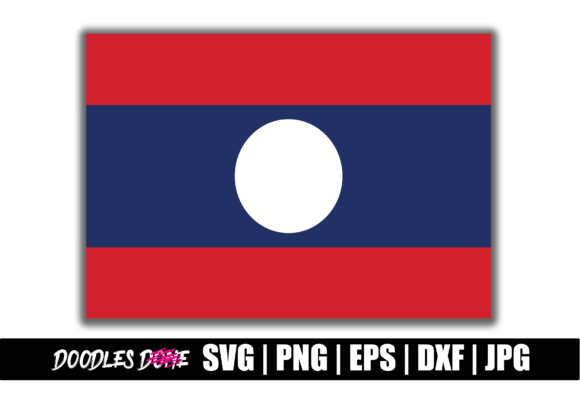 Laos Flag SVG: Graphics for Crafts and Content