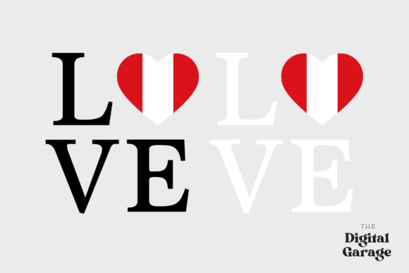 Peru Flag Love Peru SVG PNG for Crafts and Graphics
