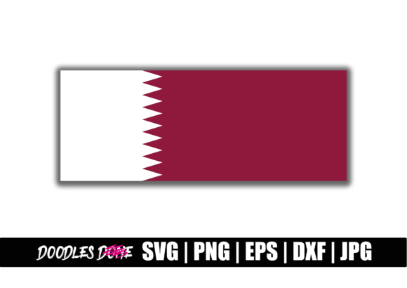 Quatar Flag SVG: Graphics and Crafts for Digital Sellers