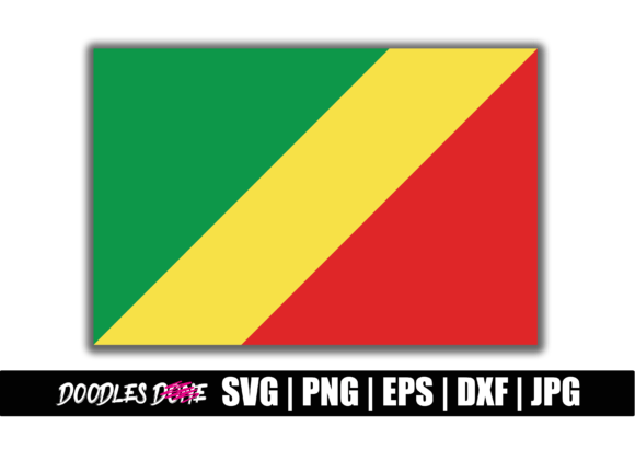 Republic of the Congo Flag SVG for Graphics and Crafts