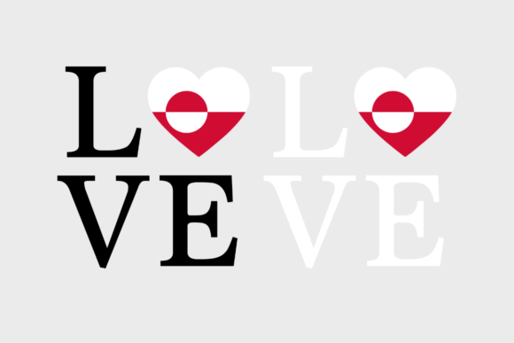 Reviewing the Greenland Flag, Love Greenland SVG PNG