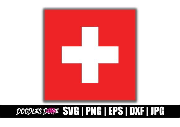 Switzerland Flag SVG for Graphics and Crafts