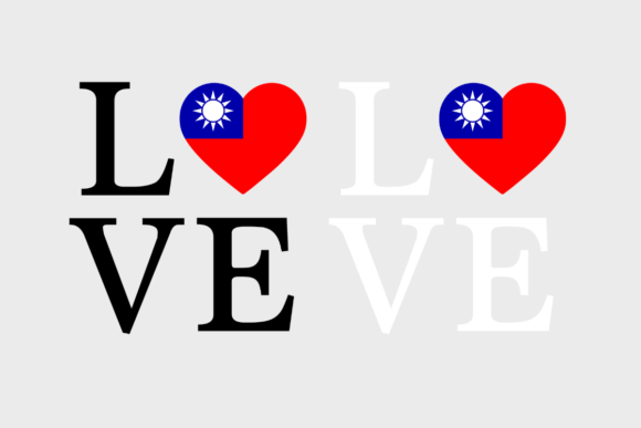 Taiwan Flag, Love Taiwan, SVG PNG Review