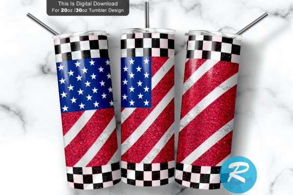 Usa Flag 20 Oz 30 Oz Tumbler PNG: Graphics for Crafts and Marketing