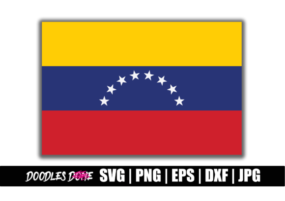 Venezuela Flag SVG for Graphics and Crafts
