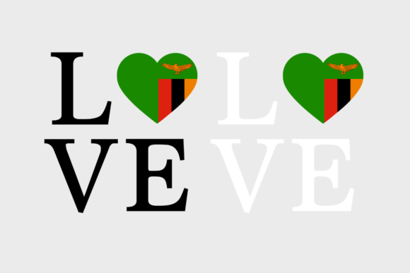 Zambia Flag, Love Zambia SVG PNG: Graphics for Crafts and Branding